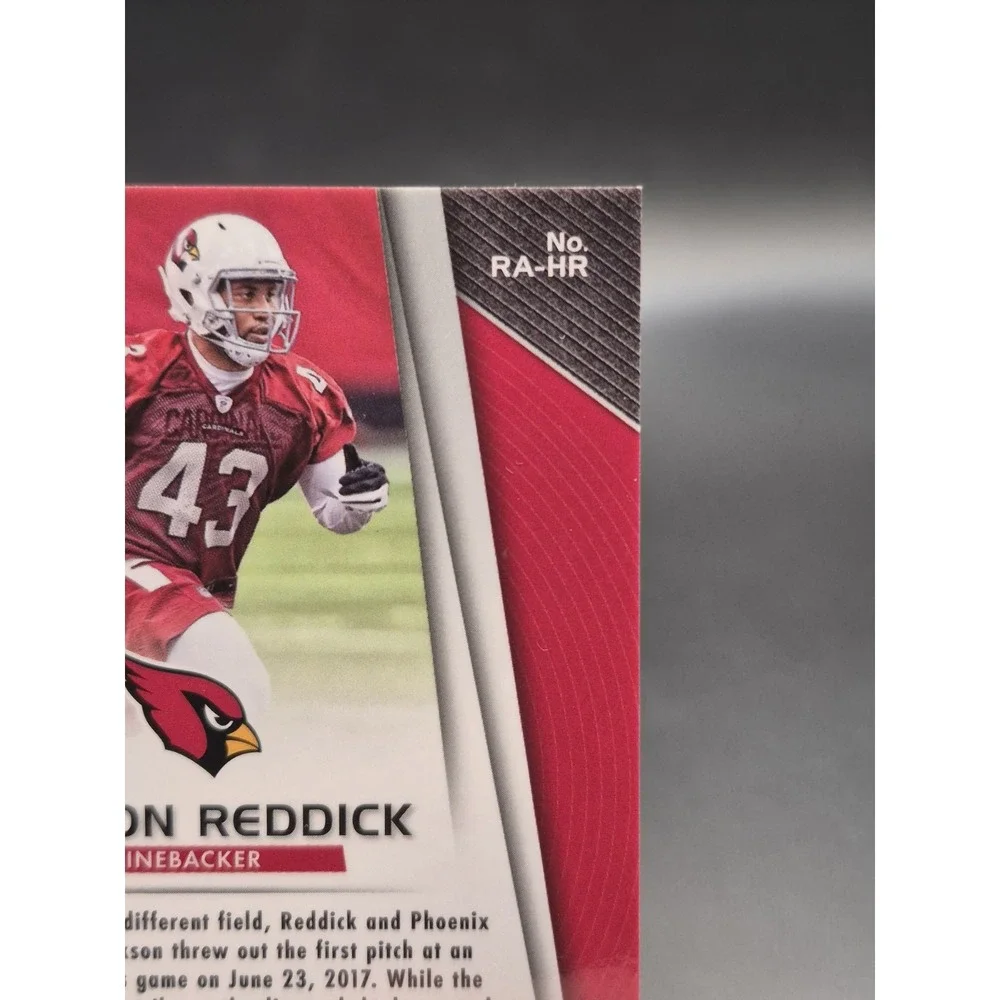 2017 Prizm Rookie Haason Reddick #RA-HR Rookie Autograph Blue Wave /149 (RC)